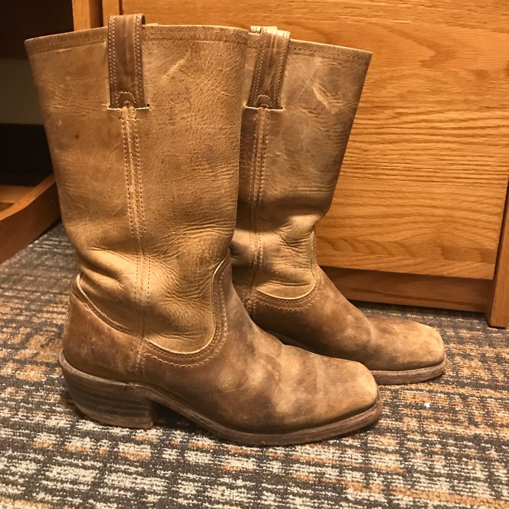 Frye mid calf riding boot